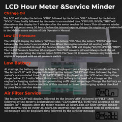 Daposhac Cub Cadet Z-Force and LGT compatibility hour meter for quick fit
