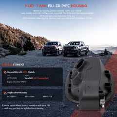 Daposhac Silverado fuel door housing side view highlights easy replacement and secure operation.