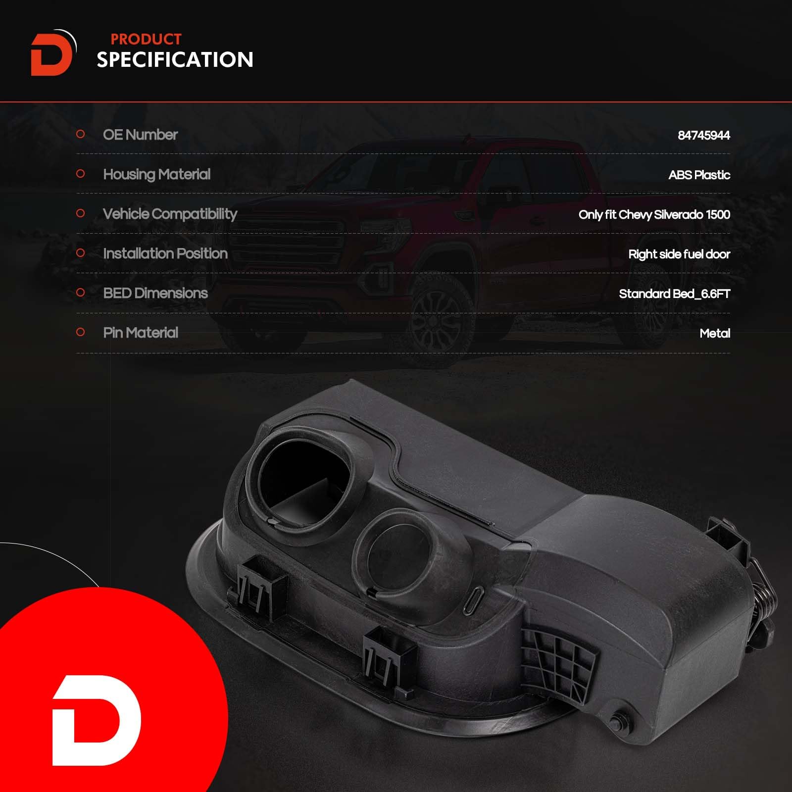 Daposhac temperature-resistant fuel door housing maintains function in extremes