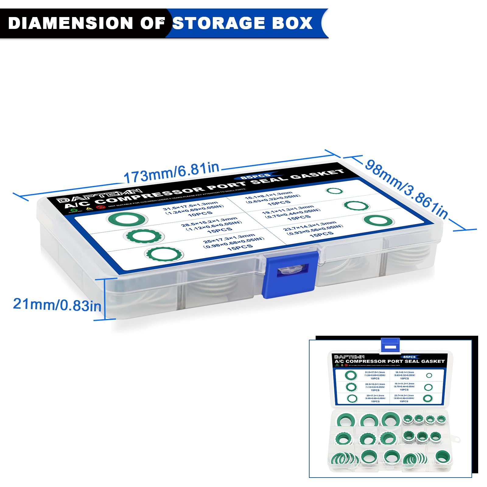 Daptemn branded kit with responsive after-sales support for questions.