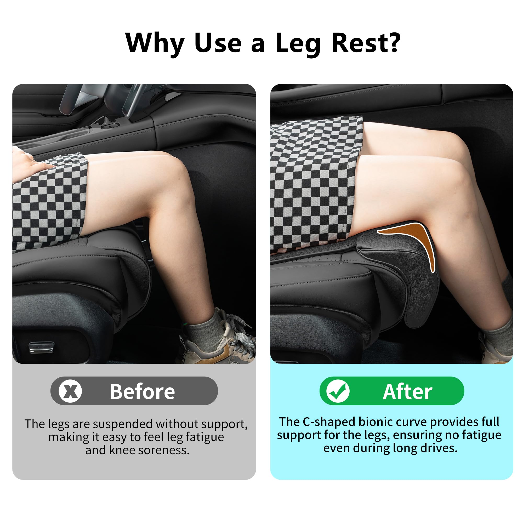 Dapucarin leg-support pad fills the gap for taller users