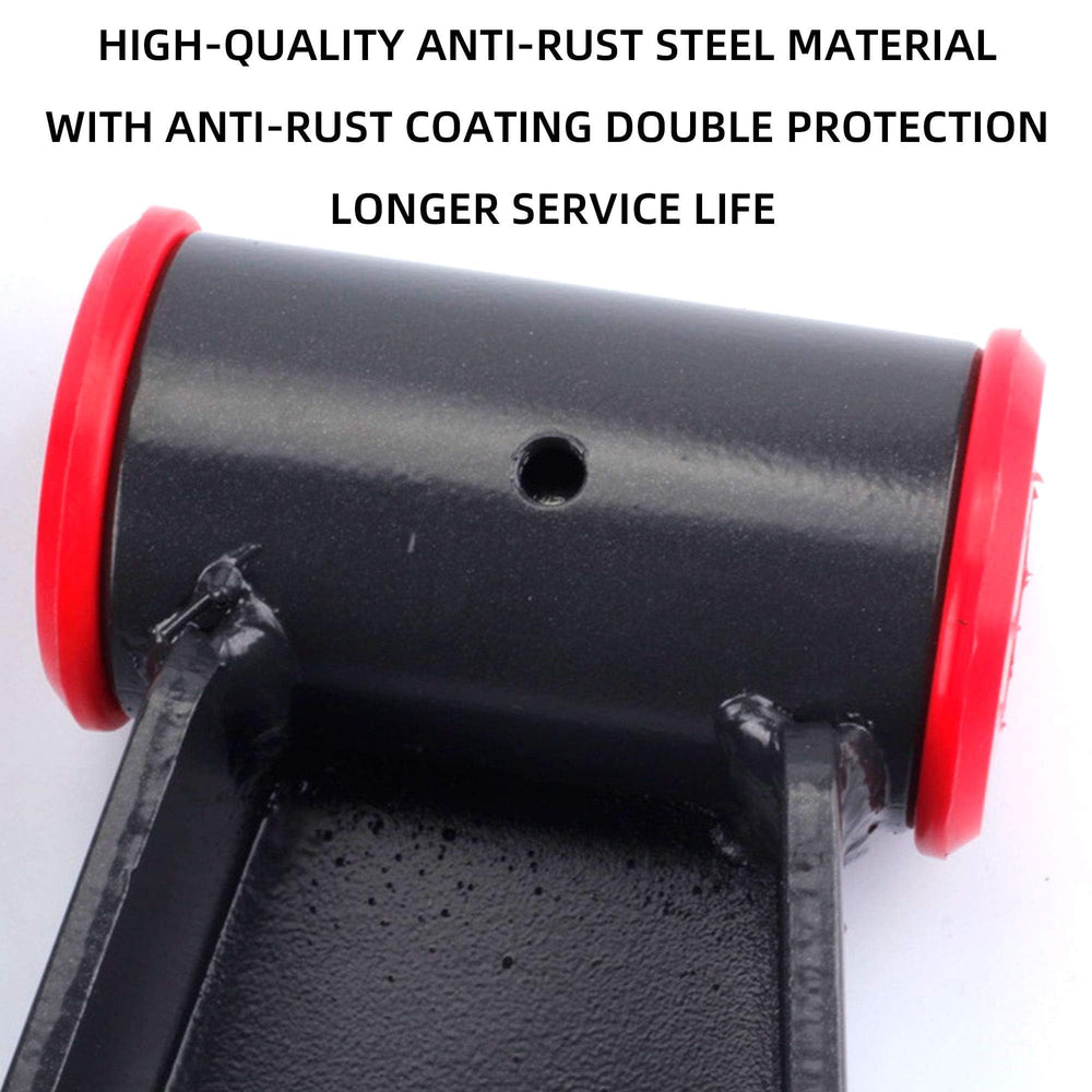 Dasbecan 2-inch shackle side-view demonstrates fit with Silverado and Sierra models.