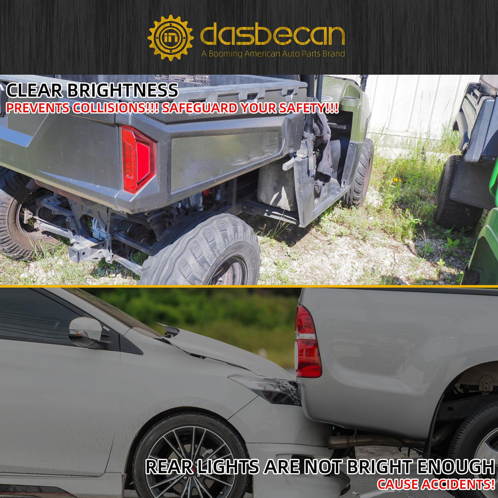 Dasbecan 570 full-size tail light helps drivers spot your rear quickly.
