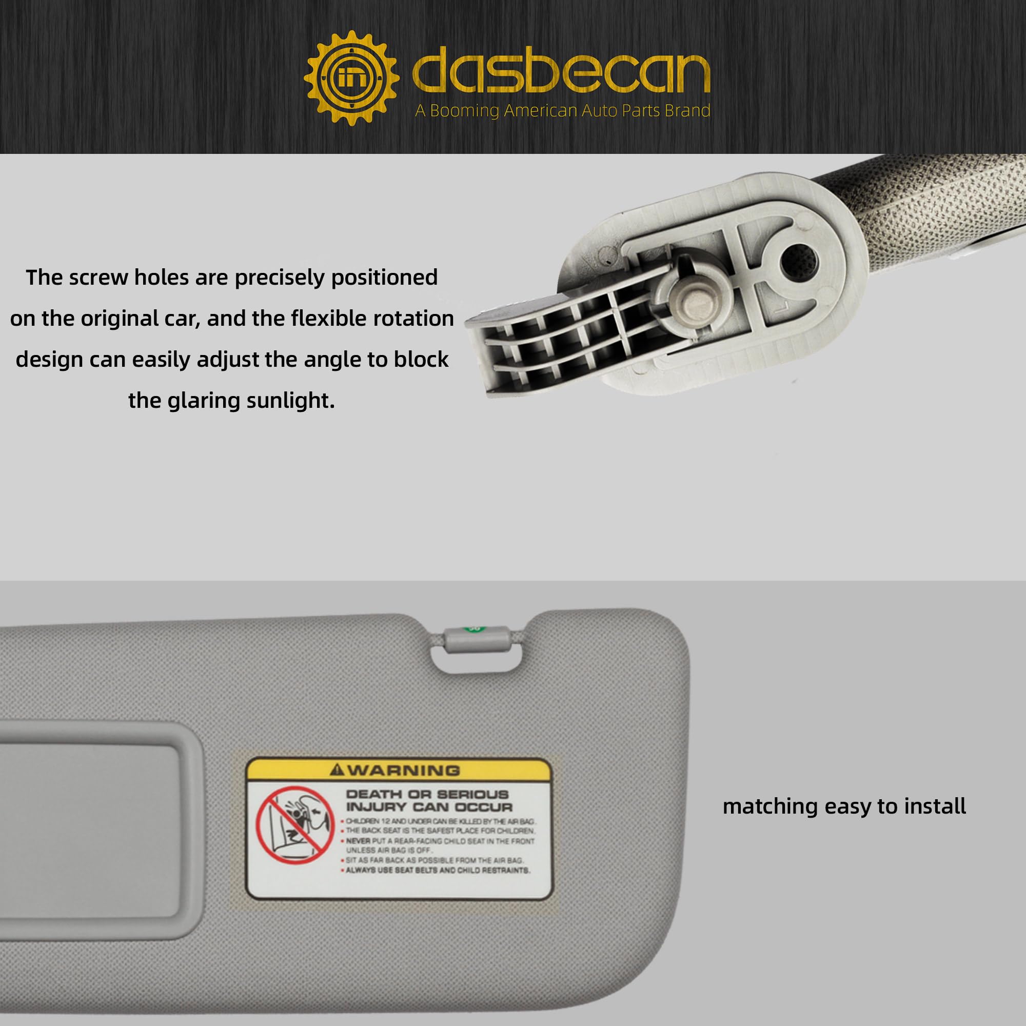 Dasbecan 852103X000TX label confirms authentic aftermarket replacement option