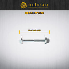 Easy direct replacement installation with Dasbecan camber bolts.