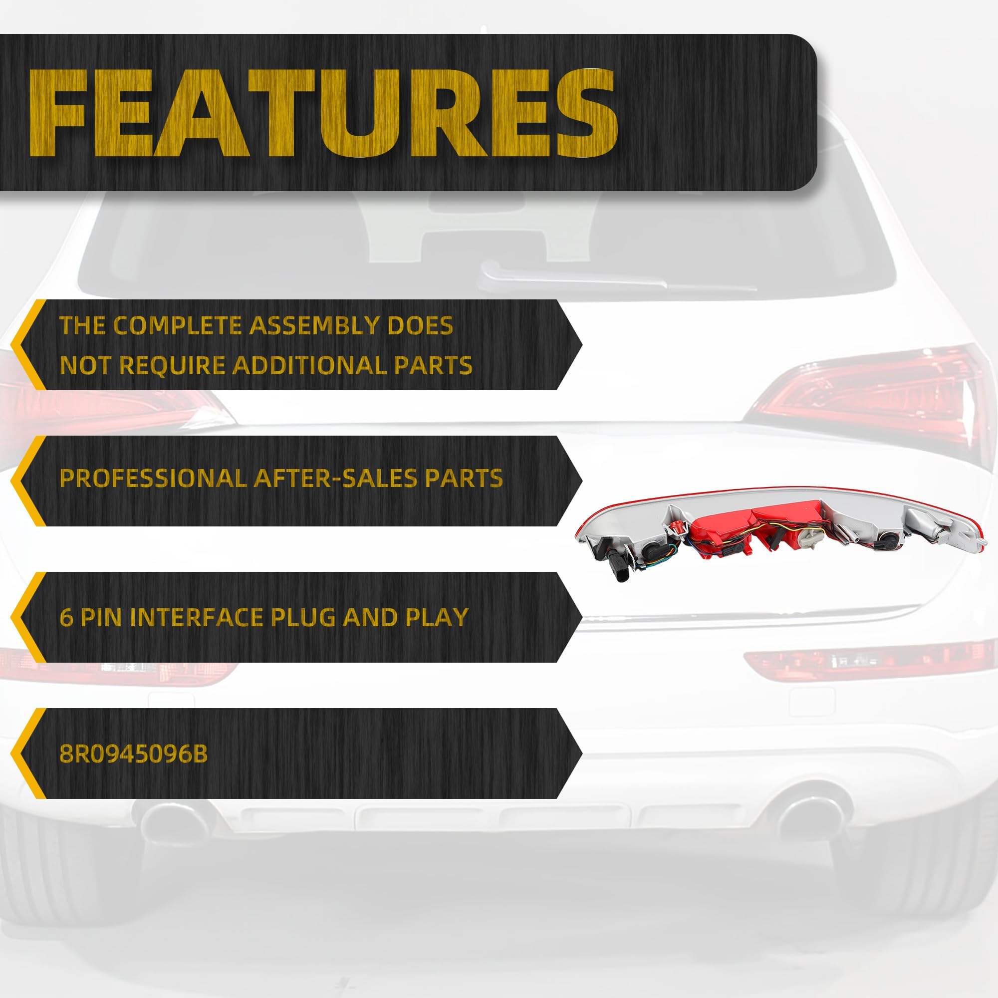 Dasbecan Audi Q5 tail light upgrade for enhanced safety and aesthetics
