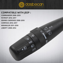 Dasbecan auto headlight dimmer function, top view for automatic lighting control.