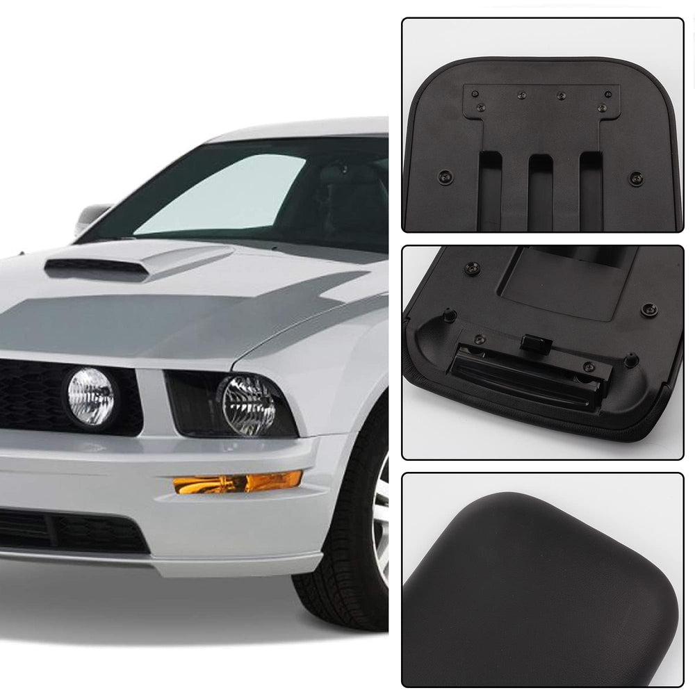 Dasbecan black leather center console cover enhances interior aesthetics.
