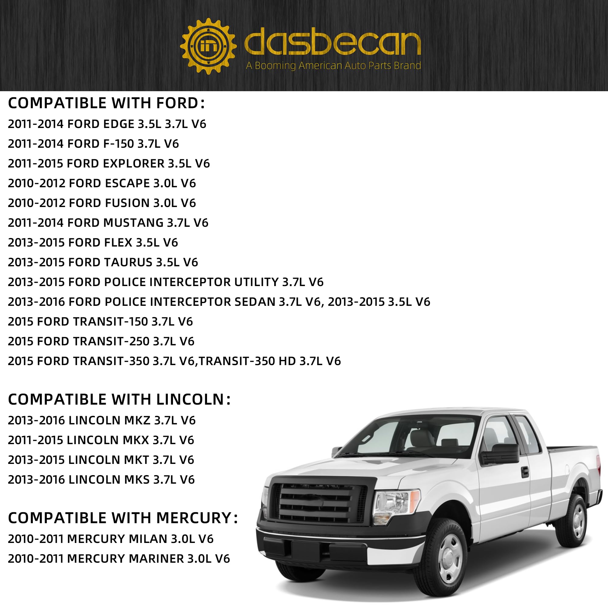 Dasbecan brand packaging emphasizes quality and model compatibility.