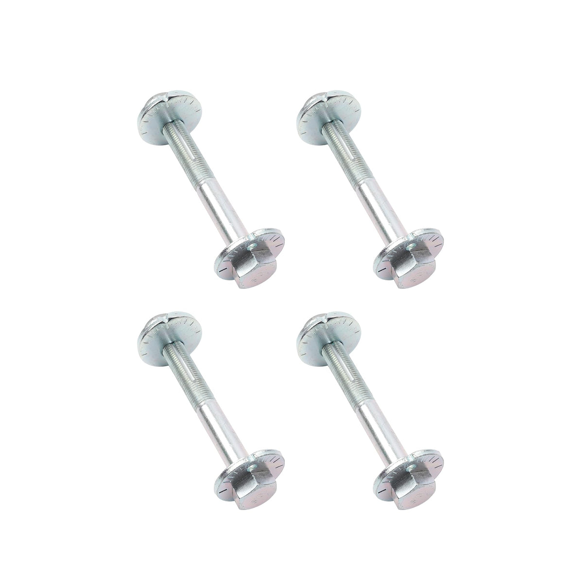Dasbecan camber bolts for rear lower control arm setup, improves alignment consistency.