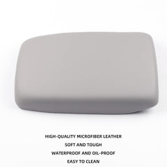 Dasbecan center console lid cover offers snug fit and cabin-ready gray finish.