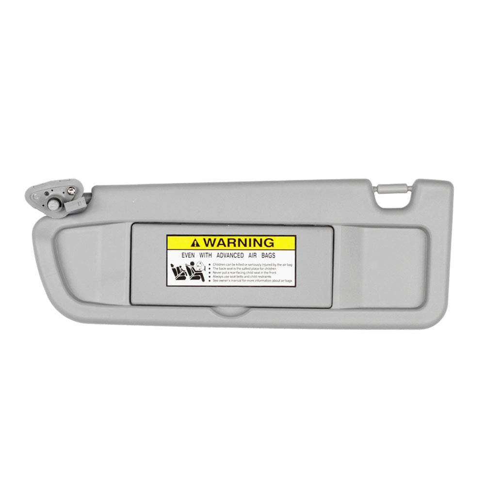 Dasbecan Clear Gray Left Driver Side Sun Visor for Honda Civic 2006-2011 enhances visibility and glare control.