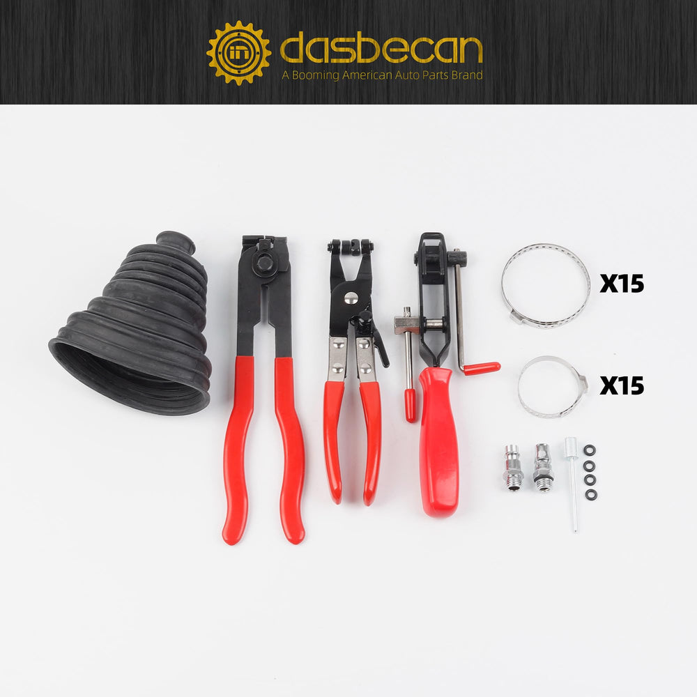 Dasbecan CV boot clamps in kit ready for use
