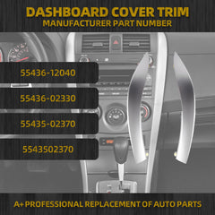Clips attached: Dasbecan dashboard trim enables quick, tool-free installation.