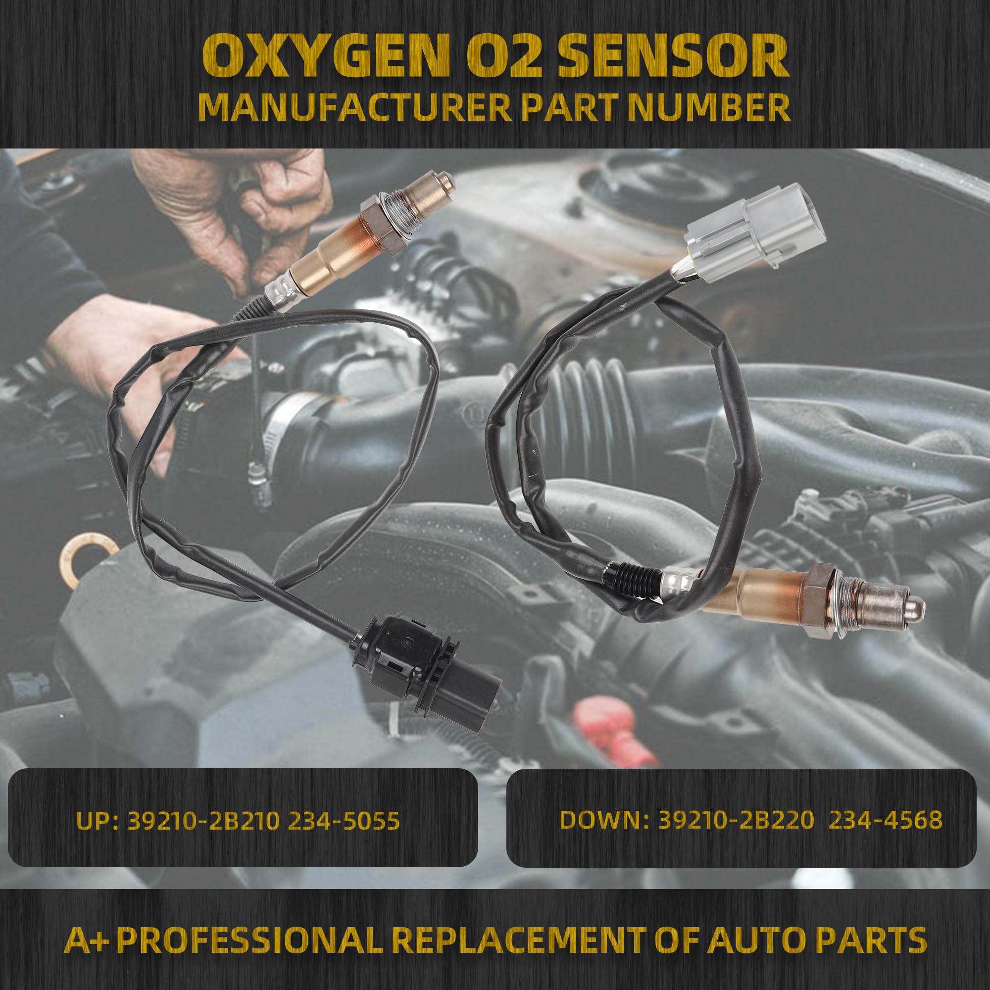 Dasbecan downstream oxygen sensor 234-4568 enhances exhaust monitoring and emissions control