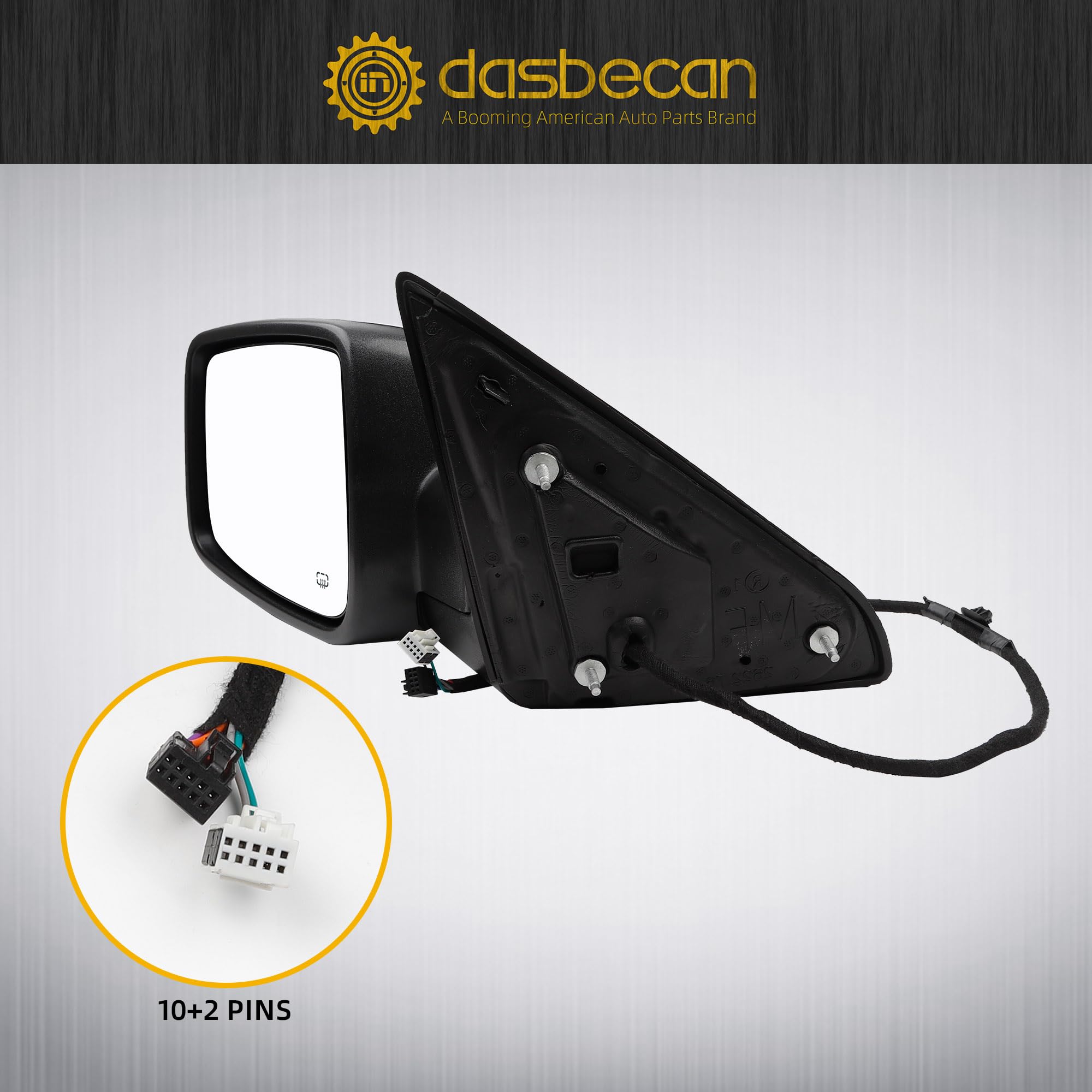 Dasbecan Ram 1500 left-mirror assembly offers easy fit and chrome aesthetics