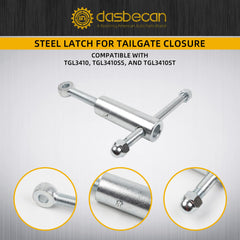 Dasbecan dump truck tailgate latch side profile for easy replacement.