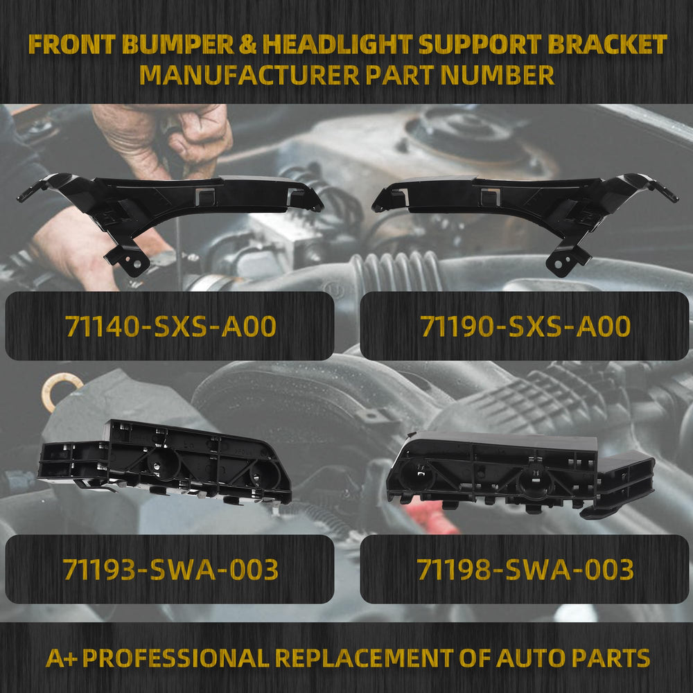Dasbecan front bumper bracket near-wheel well area for CR-V 2007-2011.