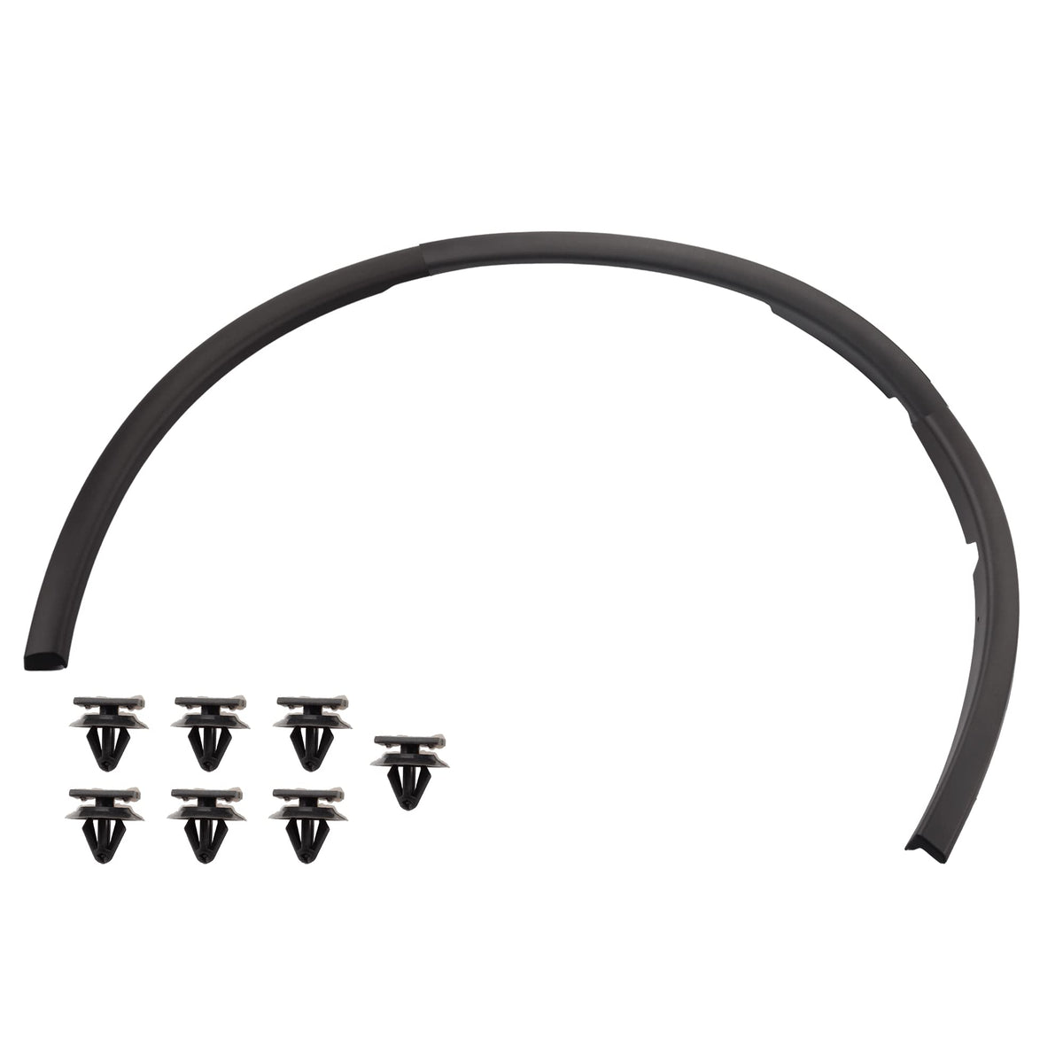Dasbecan front wheel arch fender trim on a Dodge Durango, protects against debris.