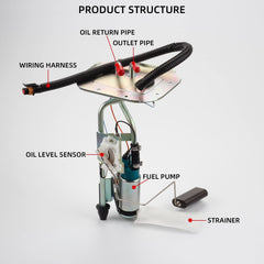 Dasbecan SP736H fuel pump wiring harness provides OEM connector compatibility for easy install.