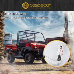 Dasbecan fuel pump module side installation shot demonstrates non-destructive swap readiness.