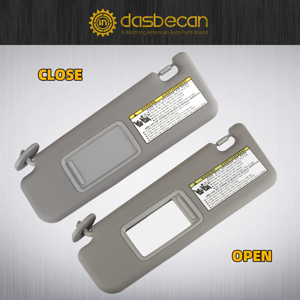 Dasbecan gray visor reduces sun glare for daytime driving