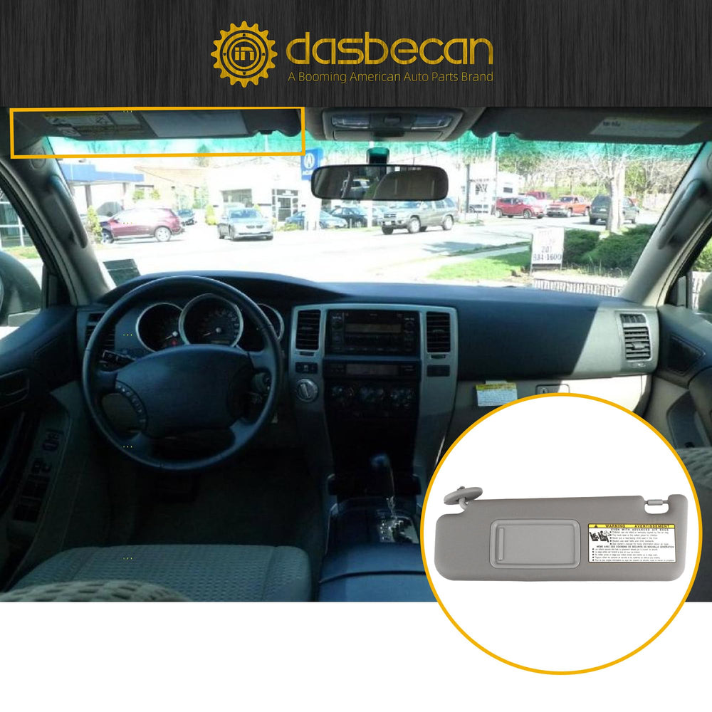 Dasbecan 74320-3D050 compatible sun visor left side