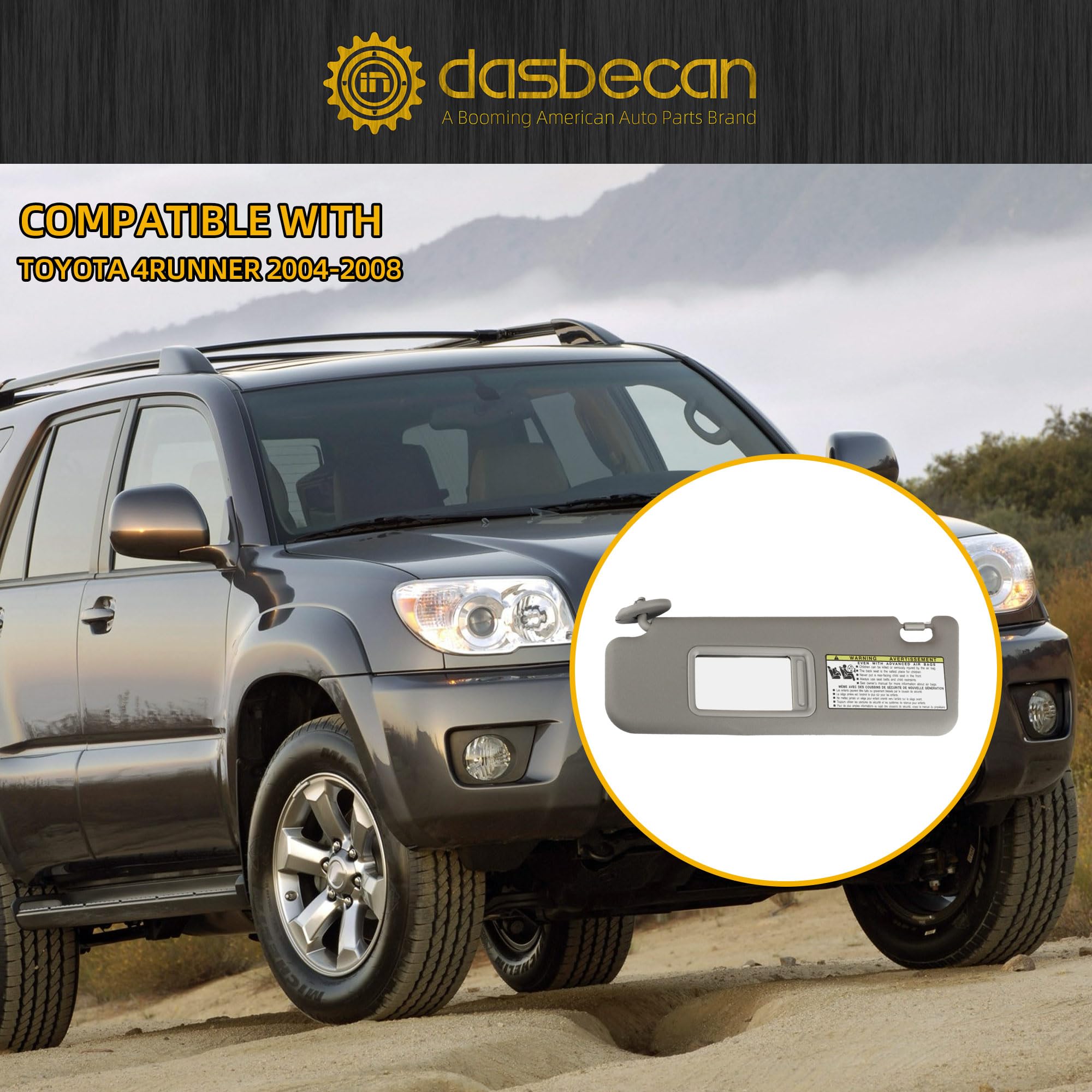 Dasbecan oe-fit replacement part for 2004-2008 4Runner preserves original style
