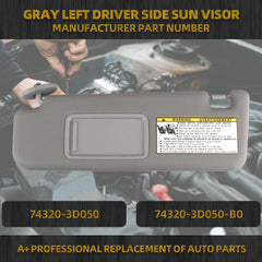 Dasbecan sun visor for 4Runner side angle, durable material and easy replacement