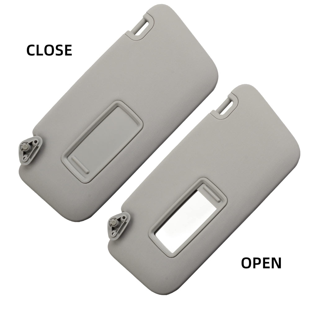 Dasbecan grey visor color-match helps blend with Subaru interior.