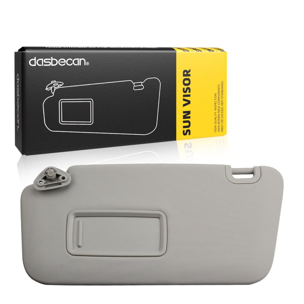 Dasbecan grey driver left sun visor for Subaru Forester enhances glare protection.