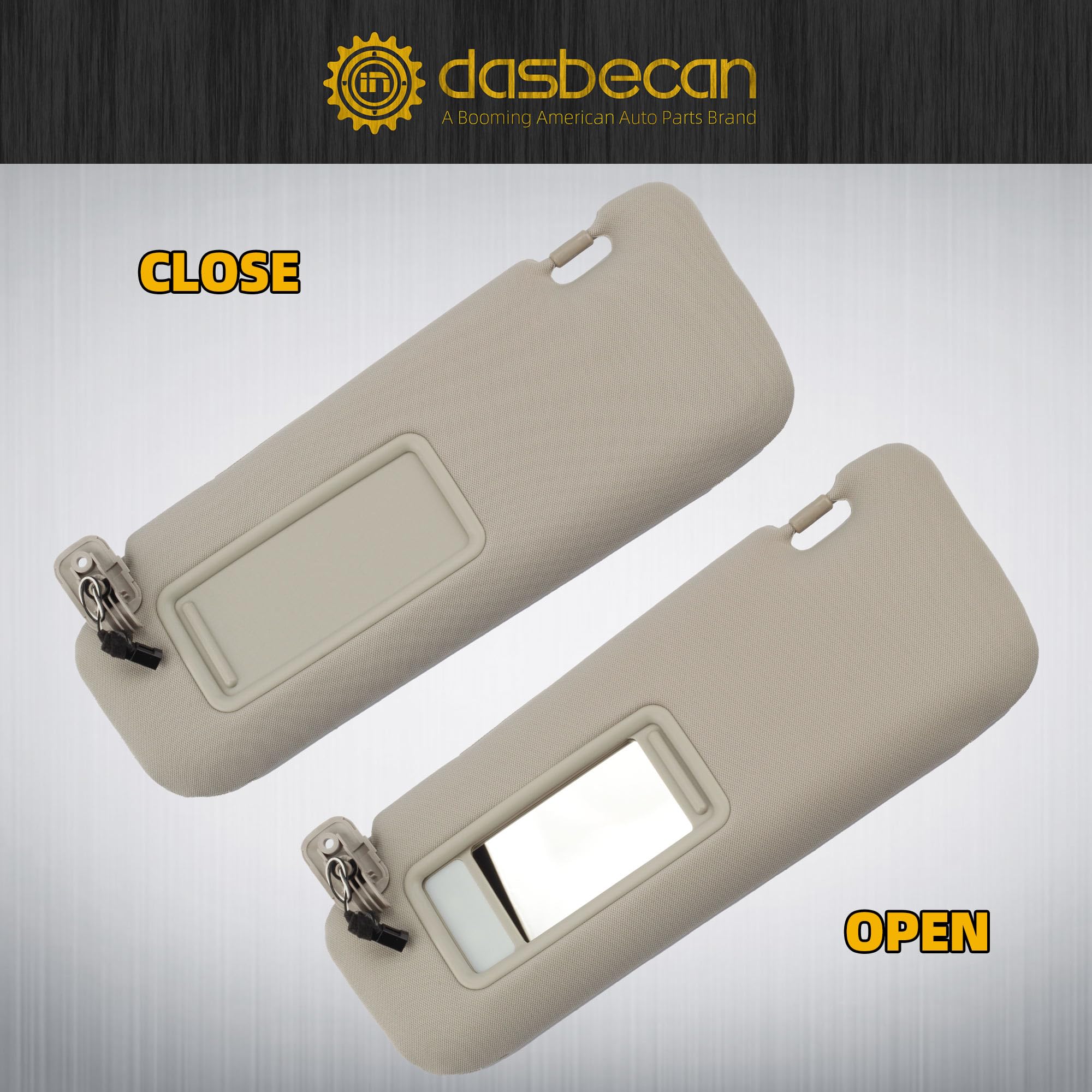 Dasbecan close-up of visor showing mirror and lighting features for CX-9