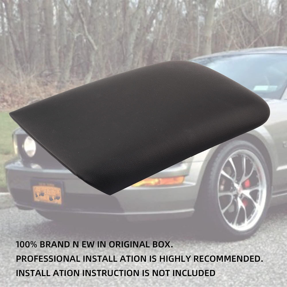 Dasbecan leather center console lid close-up shows premium stitching and texture.