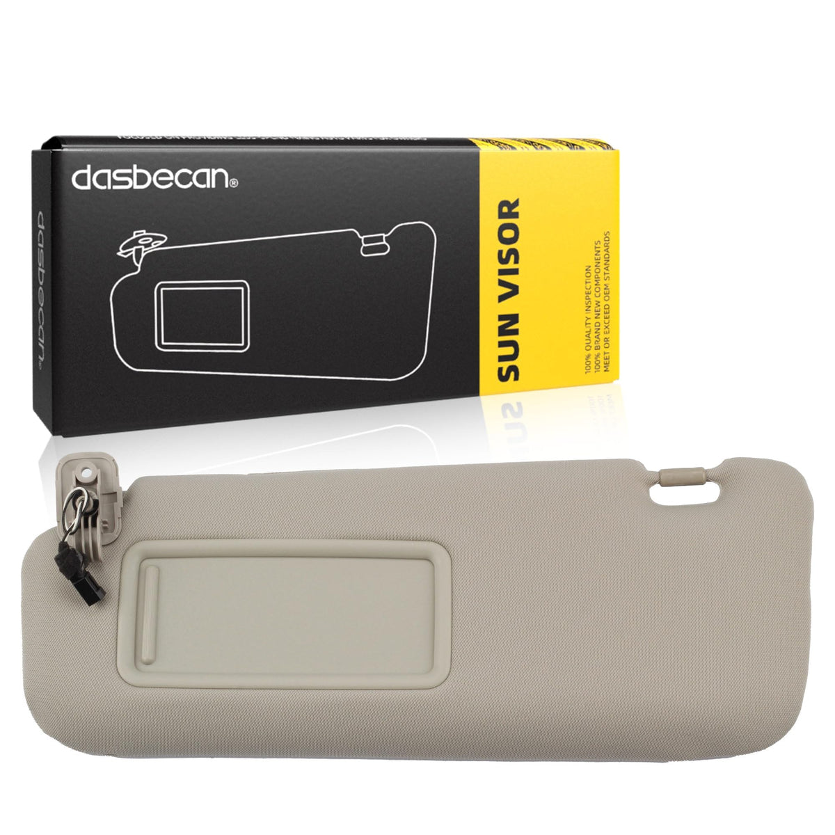 Dasbecan left driver side sun visor with mirror offers convenient vanity lighting for Mazda CX-9