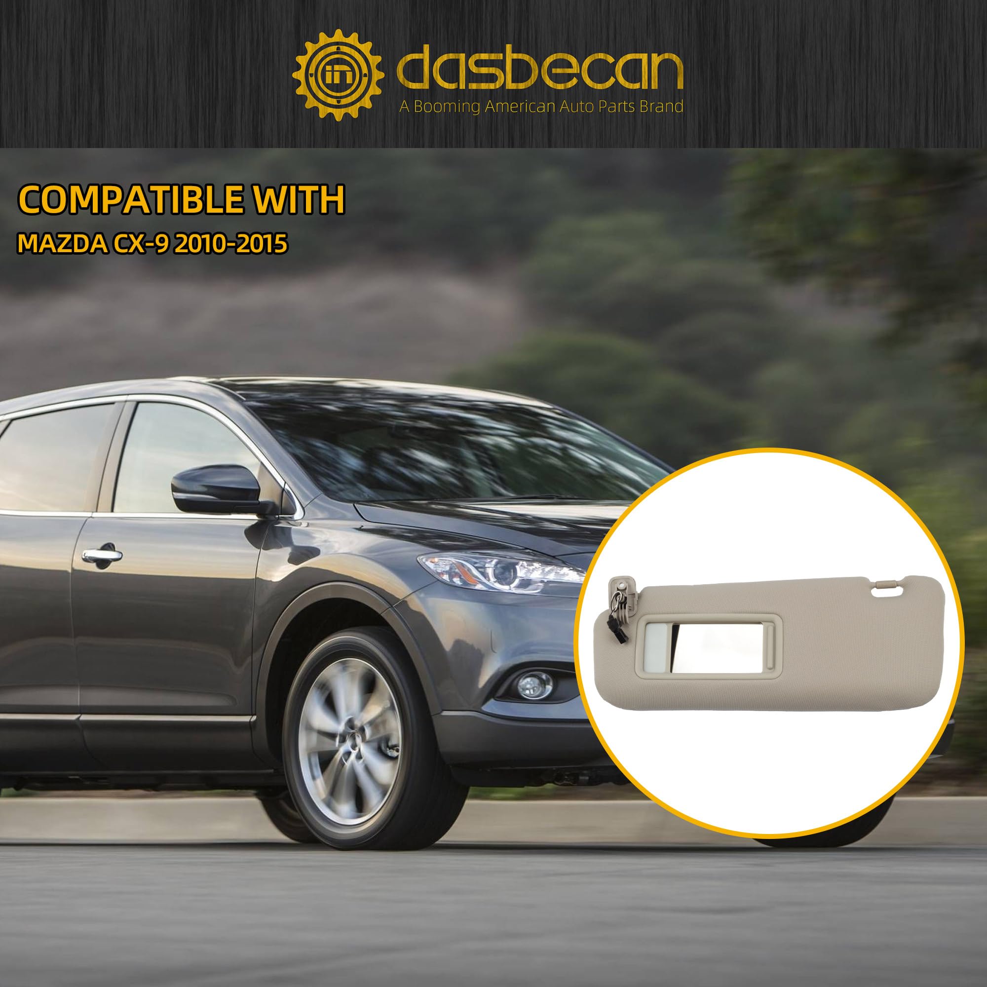 Dasbecan gray finish complements interior tones while resisting wear