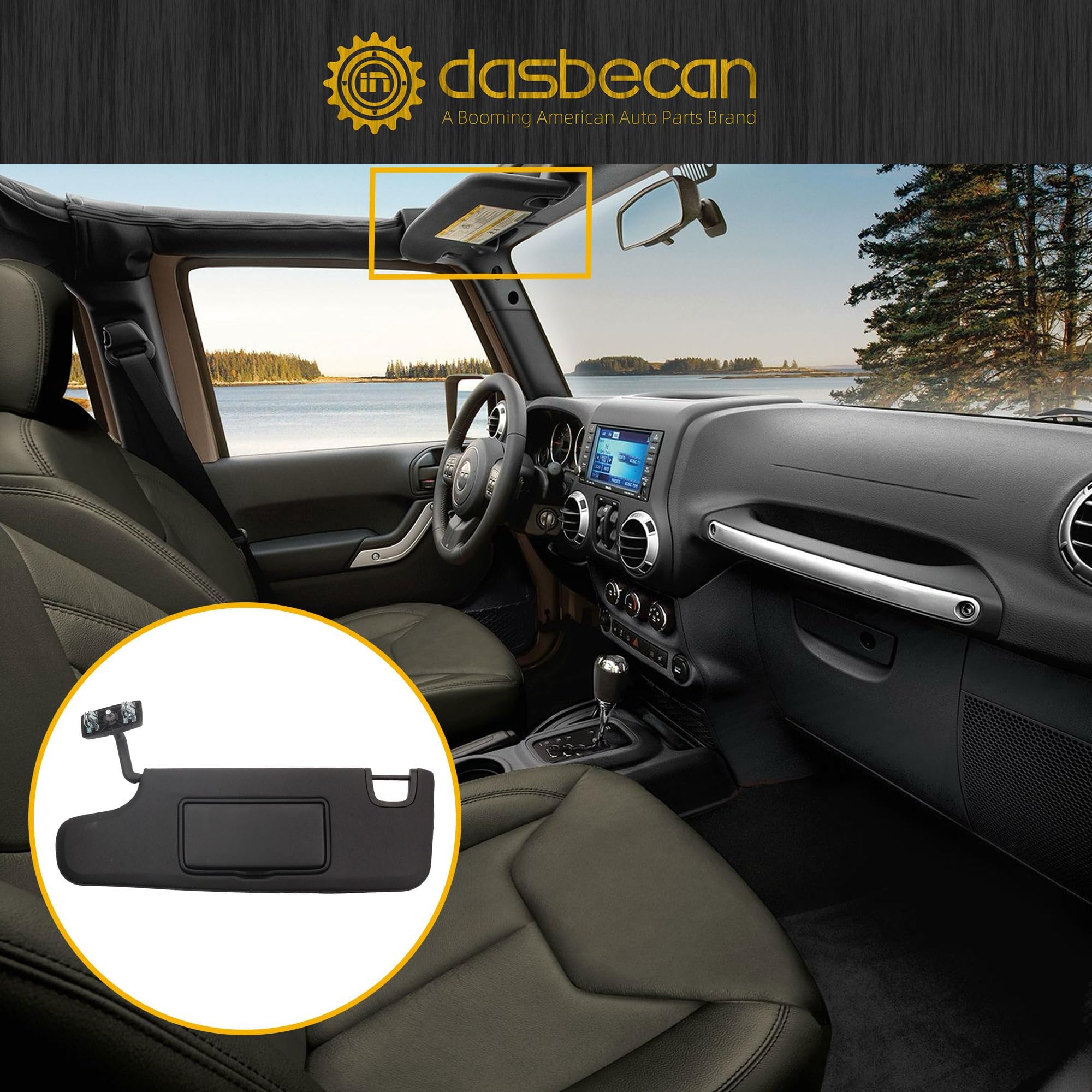 Dasbecan mounting clips diagram demonstrates straightforward, tool-light installation.