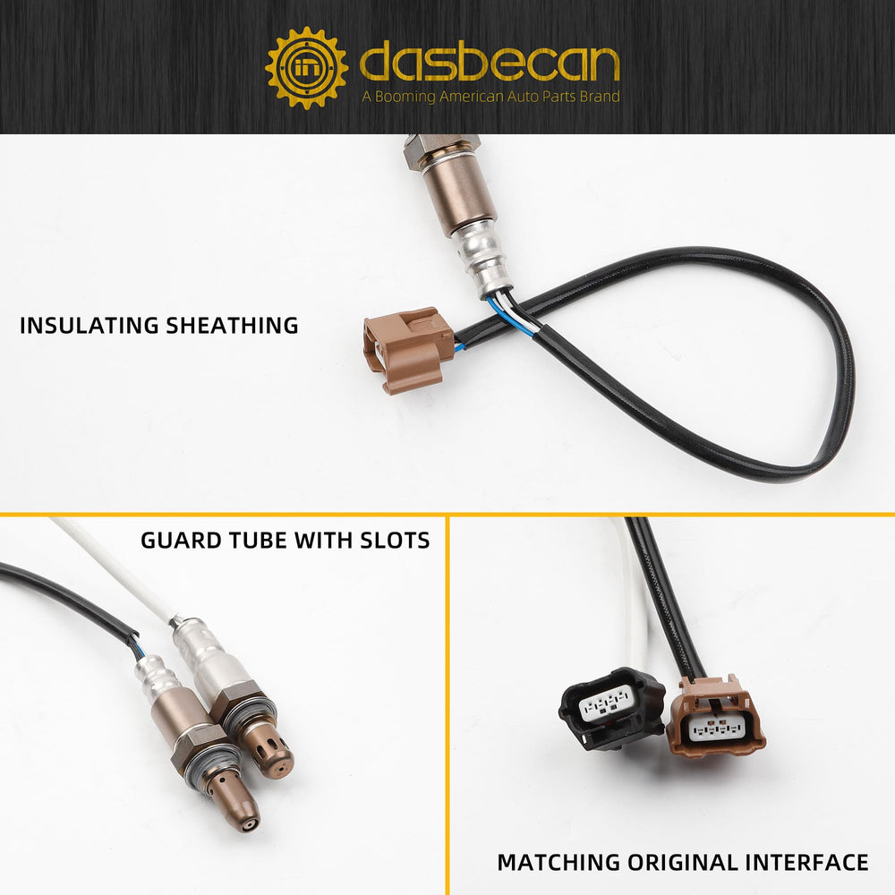 Complete O2 sensor package with upstream and downstream units for Altima replacement.