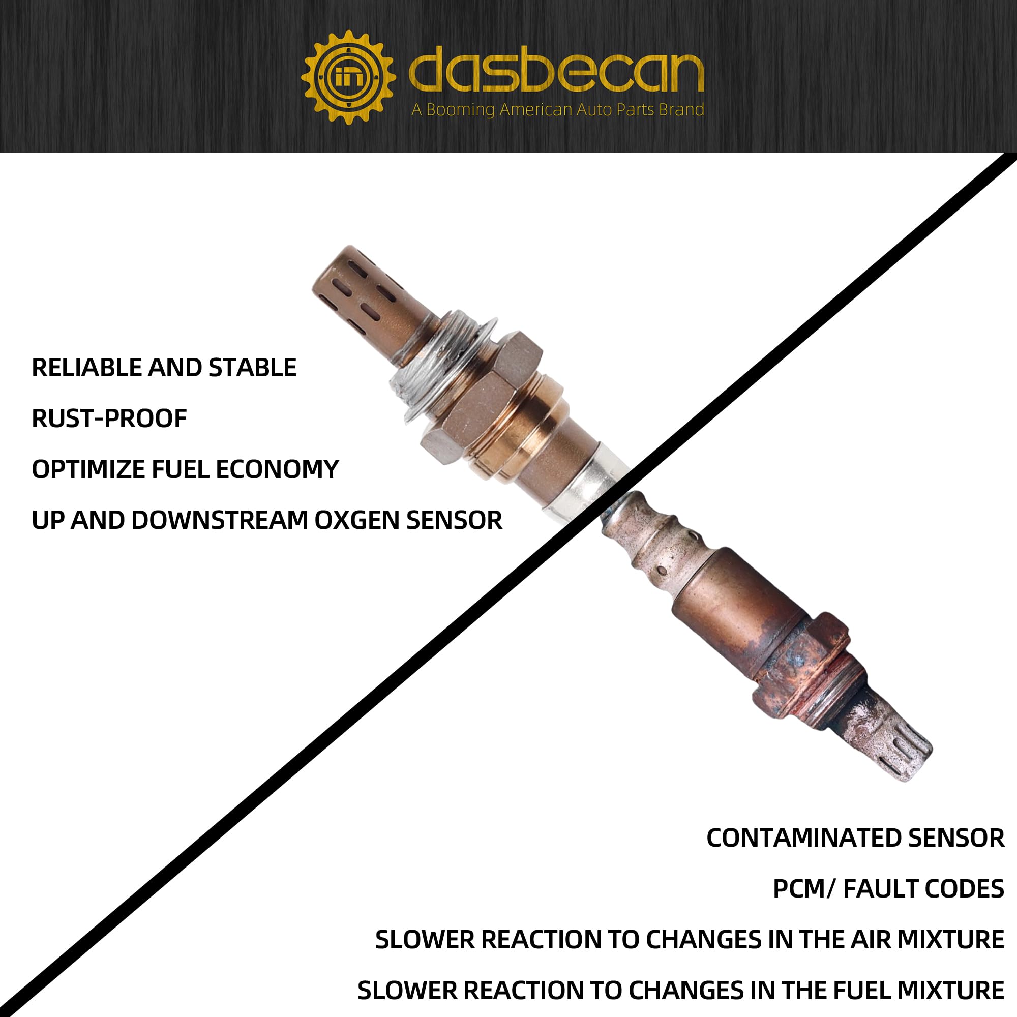 Dasbecan replacement sensors arrive packaged for direct installation