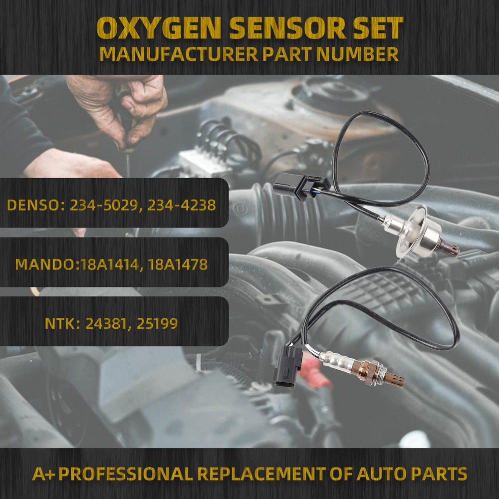 Two sensors provide upstream and downstream data for precise engine management.
