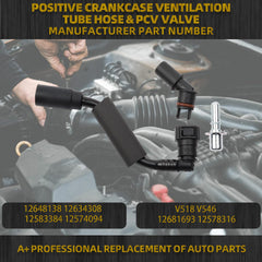 Dasbecan PCV valve fitting adapter assembly, simplifies installation with plug-and-play design.