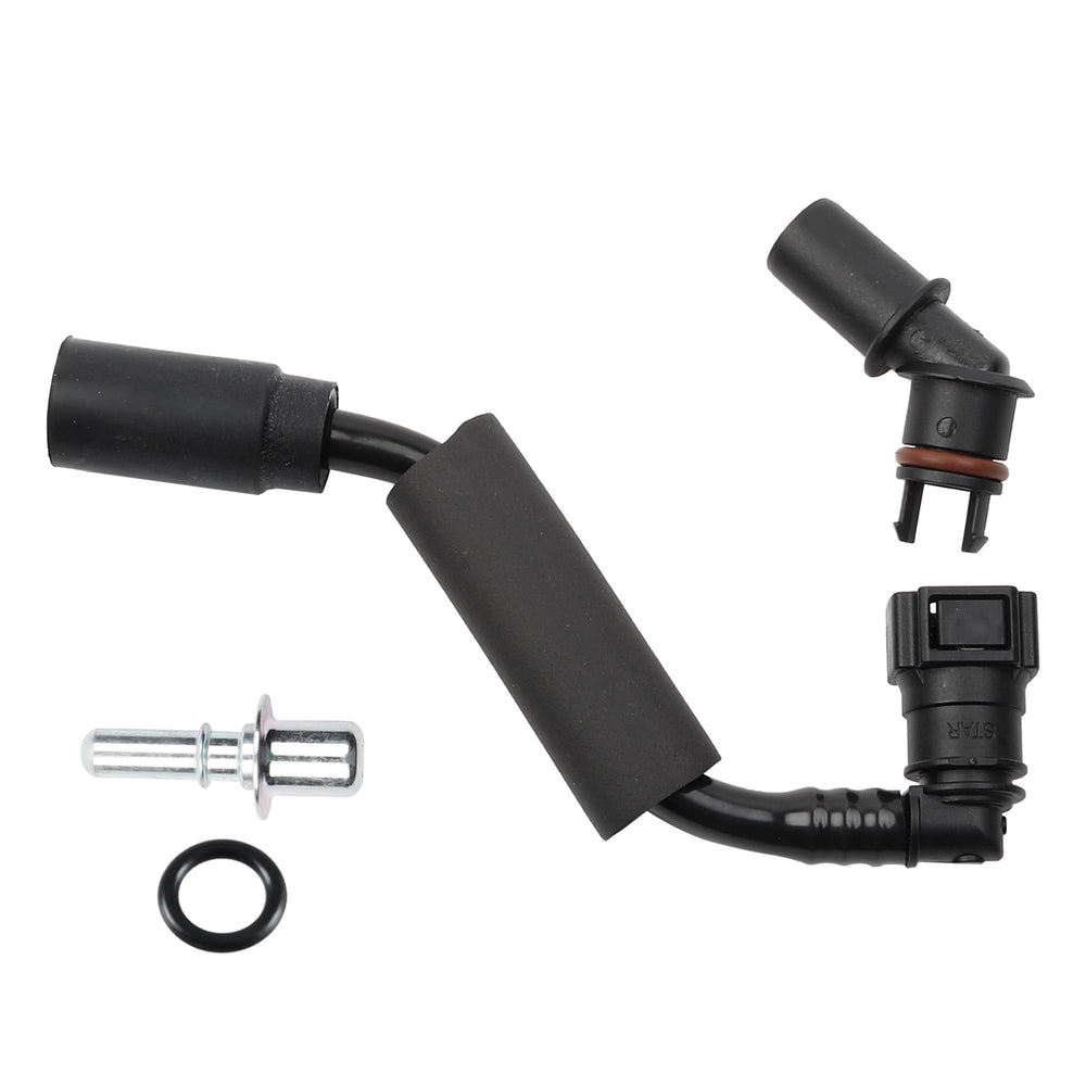 Dasbecan PCV valve tube kit under-hood view, ready for durable, OEM-like replacement.