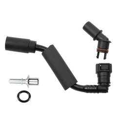 Dasbecan PCV valve tube kit under-hood view, ready for durable, OEM-like replacement.