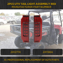 Dasbecan Polaris Ranger 570 tail light highlights rear signaling for safer night rides.