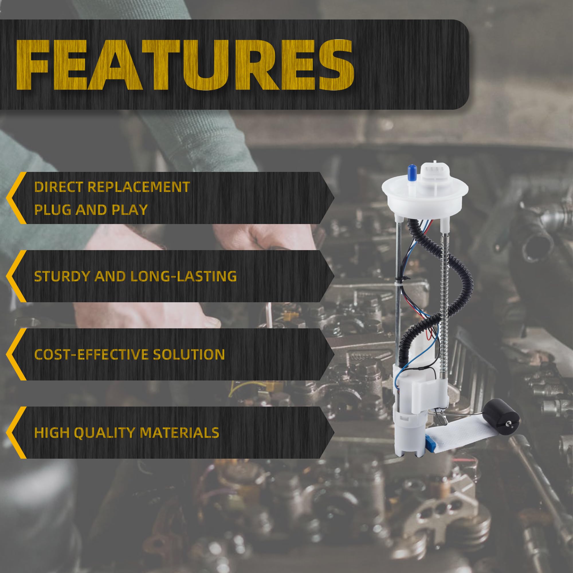 Dasbecan pump assembly designed for easy installation on Polaris Sportsman.