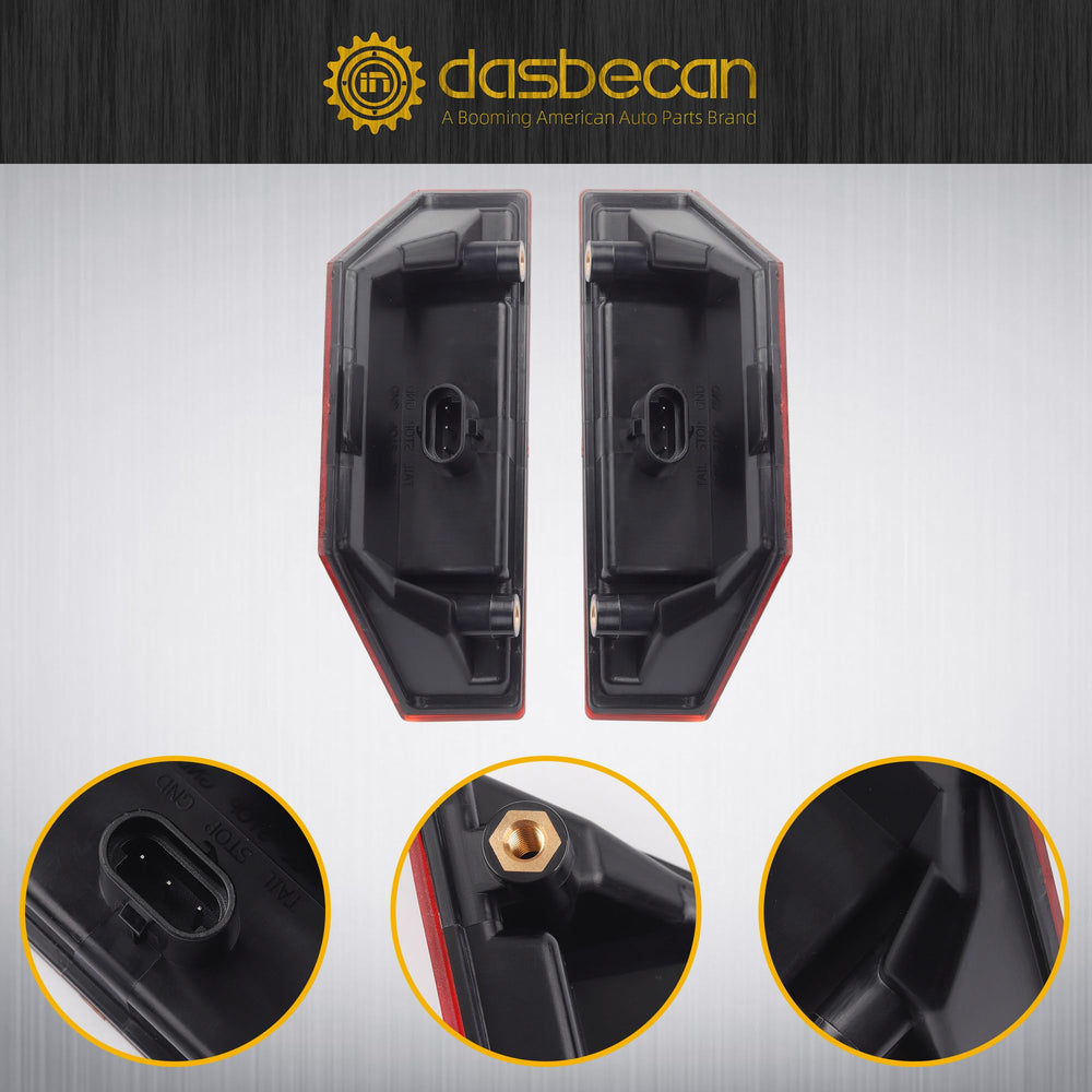 Dasbecan rear brake stop light delivers clear braking indication for improved safety.