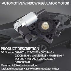 Dasbecan right front window motor for Mazda 6 delivers reliable lift.