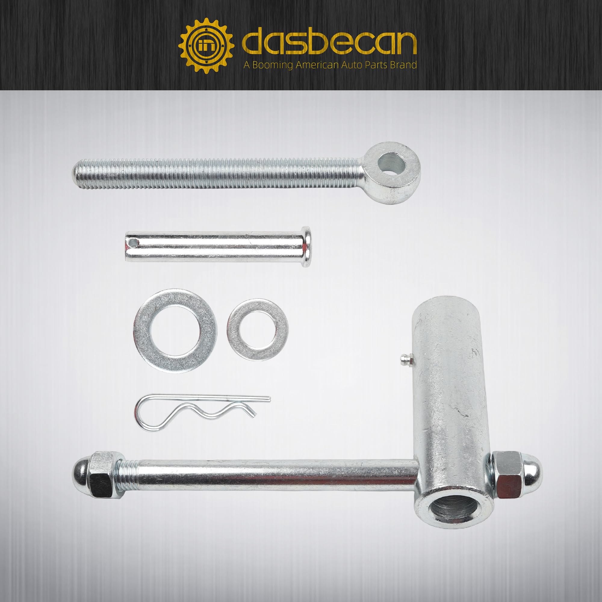 Dasbecan steel tailgate latch closeup highlighting robust hardware and locking.