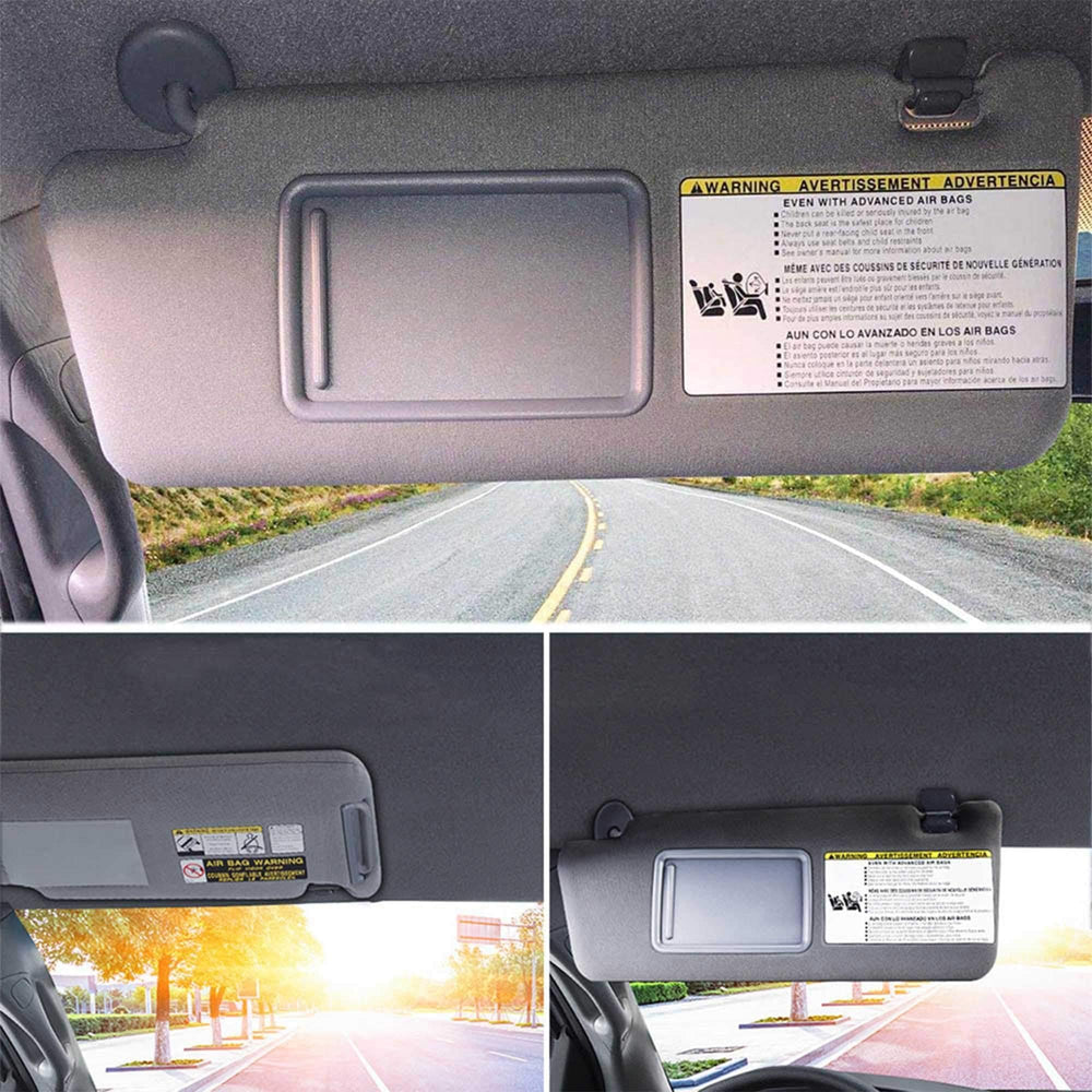 Dasbecan Tacoma visor installation angle demonstrates quick replacement