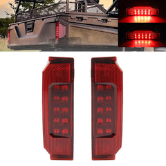 Dasbecan UTV tail light assembly in red improves rear visibility for Polaris Ranger.