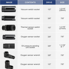 DASBET oxygen sensor remover with low-profile offset design aids access.